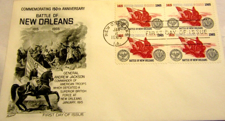 Lot of 3 Civil War & Battle of New Of New Orleans - First Day Covers May 1964 - Image 2 of 4