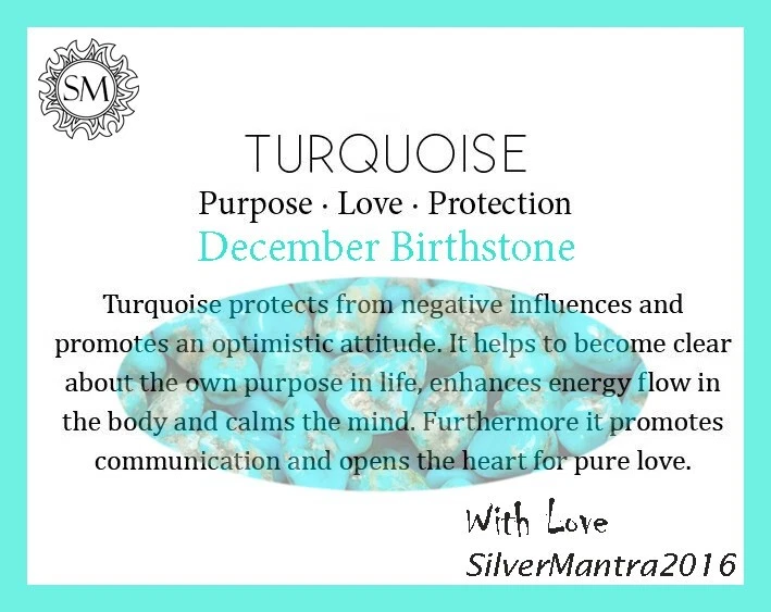 Natürlich Türkis 925 Sterling Silber Ringe Größe 7 Weihnachtsgeschenk für Damen - Bild 4 von 4