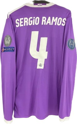 Sergio Ramos Real Madrid Long Sleeve Jersey UCL Final Model 16/17