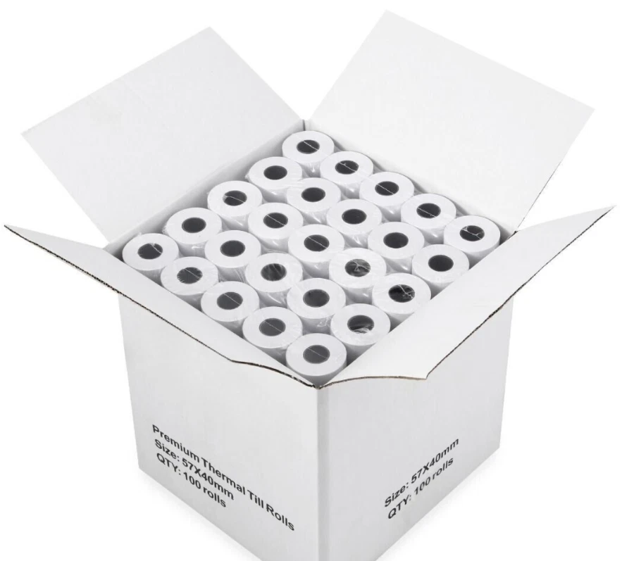 HONEST GROCER Rolls 57x40 Thermal Receipt Paper Till Roll Credit Card Machine Compatible Roll