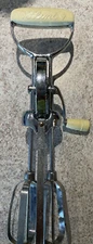 VINTAGE FLINT EKCO BEST STAINLESS STEEL HAND MIXER EGG BEATER IVORY HANDLES