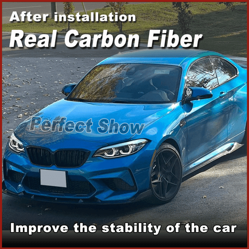 For BMW 2 Series F87 M2 M2C Coupe 2016-19 REAL Carbon Side Skirts Extension Lip - Picture 2 of 12