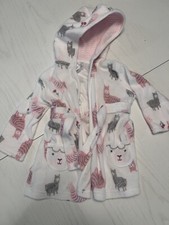 Baby Girls' Llama Bath Robe Just One You Made By Carter  s Pink - Size 0-9M Whi