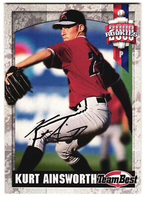 Kurt Ainsworth 2000 Team Best MLB Card Autograph Card