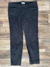 Old Navy Pixie Women  s Black Ankle Pants Size 8 Regular 30x26 Stretch Slim