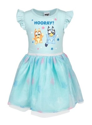 BLUEY GIRLS HOORAY BLUE TUTOO DRESS