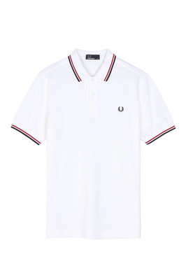 Fred Perry Polo Shirt Slim Fit Pique Twin tipped