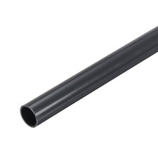 2Pcs Deep Grey PVC Rigid Pipe 12mm ID 14mm OD 12" High Impact, Deep Grey