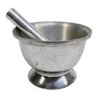 Stylish vintage metal mortar - functional and decorative