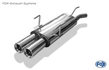  Sportauspuff Opel Astra F Caravan 3-Punkt 2x80 rund mit Abs.