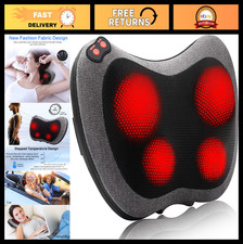 Shiatsu Back Massager with Heat, Deep Tissue Neck  Shoulder Relief, 3D Kneading