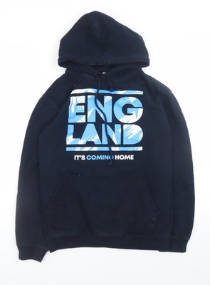 Sports Direct Herren Blau England Hoodie XS Pullover Fleece Kapuzenpullover