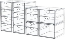 Makeup Organizer Storage W/ 16 Drawers 4 Pcs Desktop Office Supplies Desk