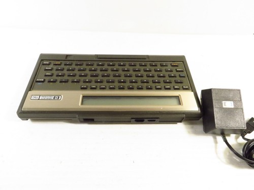 Hewlett Packard HP 75C Computer Calculator w/ AC Adapter, Powers On, No Battery