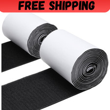 4.4 Inches x 7 Feet Strong Sticky Back Heavy Duty Hook and Loop Tape Adhesive