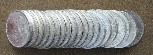 ORIGINAL ROLL 1885-O MORGAN SILVER DOLLARS..  CH/GEM BU