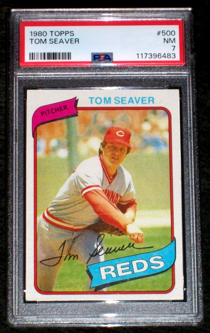 1980 Tom Seaver #500 Topps PSA 7 Cincinnati Reds
