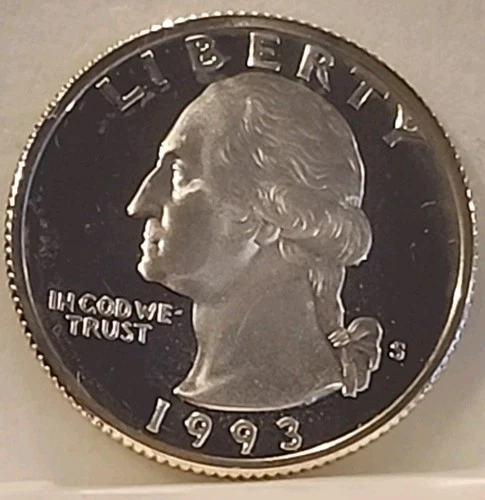 1993-S Silver Washington Quarter ■ Proof DCAM ■ #6001