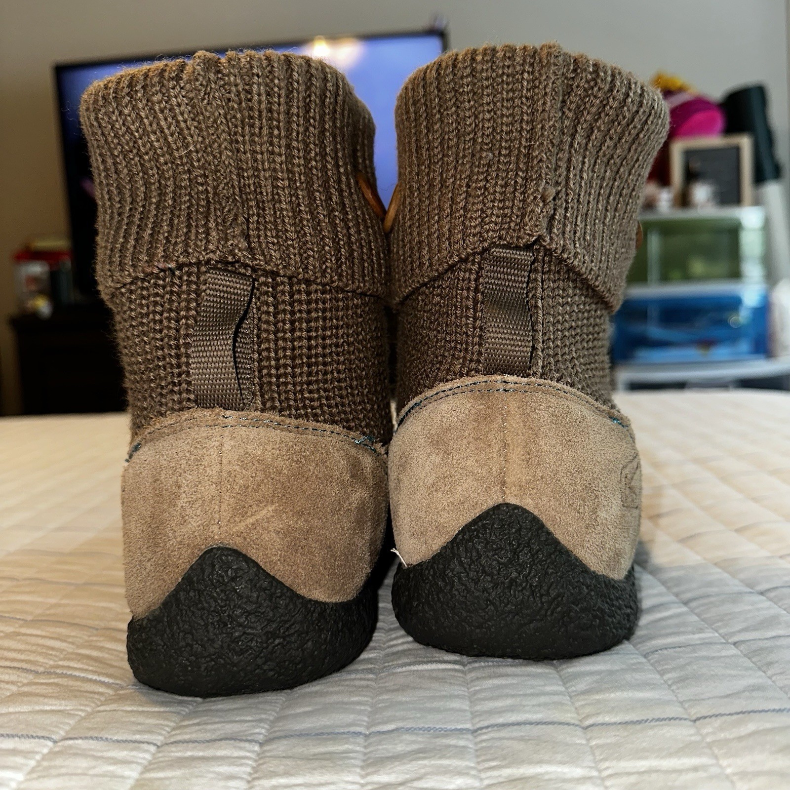 Stivaletti Keen Shay in camoscio marrone donna tg. 7 NUOVI SENZA SCATOLA