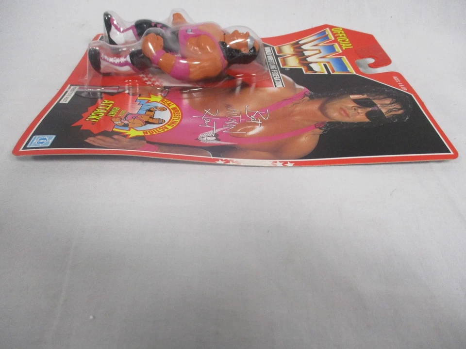 Luchador de colección WWF Bret Hit Man Hart con Hart Attack sin usar, en caja 1993 Hasbro NUEVO SELLADO Foto 3 de 4