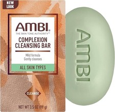 Ambi Complexion Cleansing Bar Soap 3.5oz - 10 Pack, Dark Spots, Evens Skin Tone