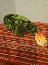 NWT Folkmanis Folktails FROG Hand Puppet BULLFROG TOAD Green Plush