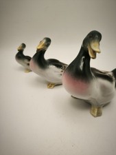 Entenfamilie - 3 Enten aus Porzellan Gräfenthal, Thüringer Porzellan Vintage