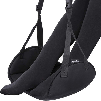 Upgraded Airplane Foot Rest (Premium Memory Foam) - Thickened Super-Size Airplan