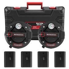 2X Elektrischer 8" Vakuum Saugheber Saugnapf Fliesenheber Mit 4 AKKUS für Glas