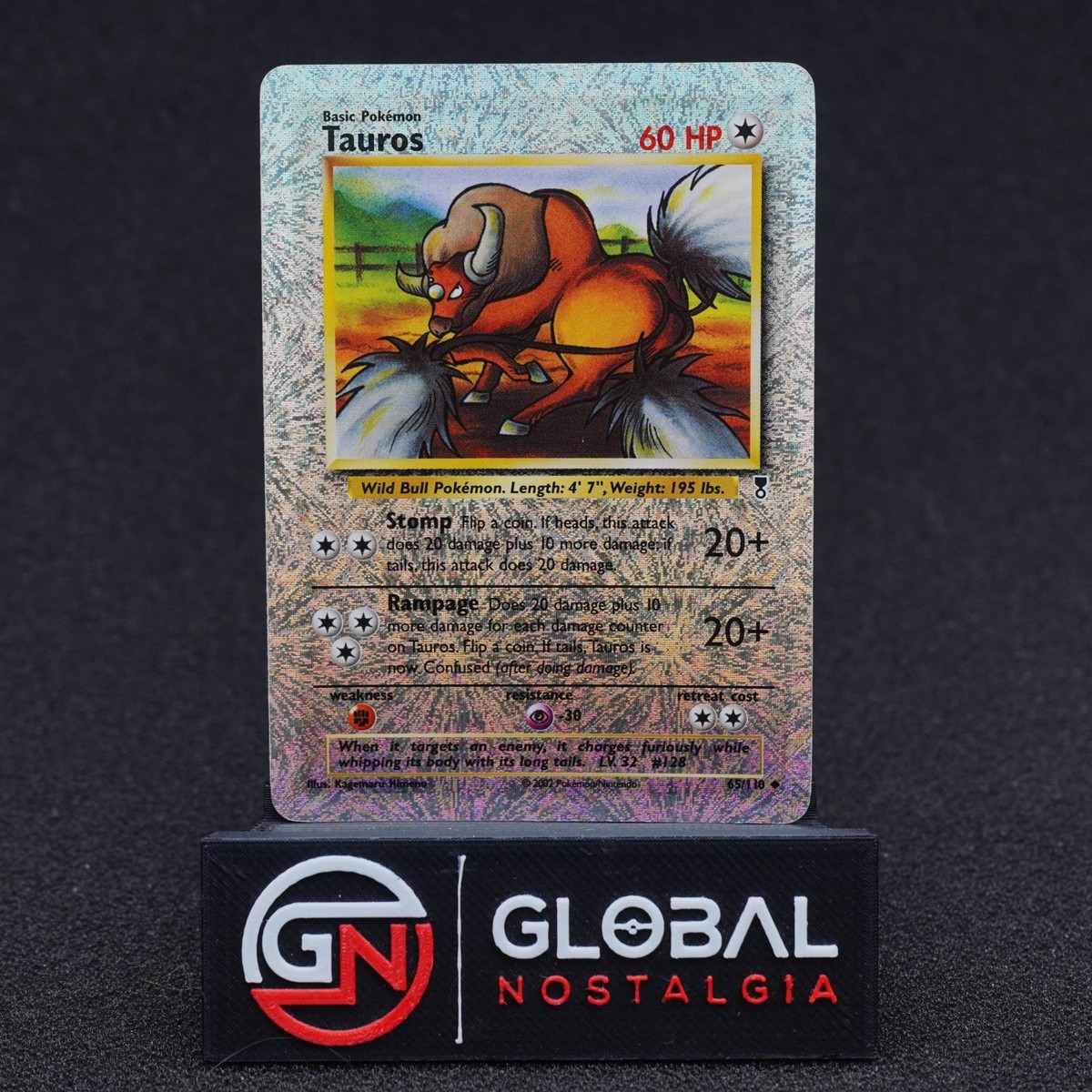 Tauros #65 Legendary Collection Reverse Holo 2002 Pokemon LP- | eBay