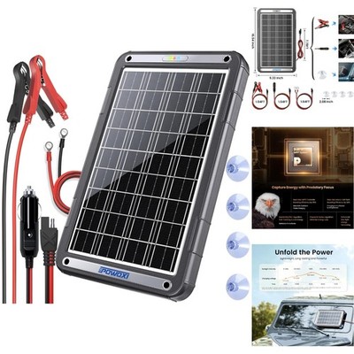 12V MPPT Solar Charger: Efficient Power Source for Any Vehicle,  Waterproof