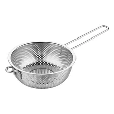Stainless Steel Colander Fine Mesh Colander with Long Handle, Kitchen Metal F...