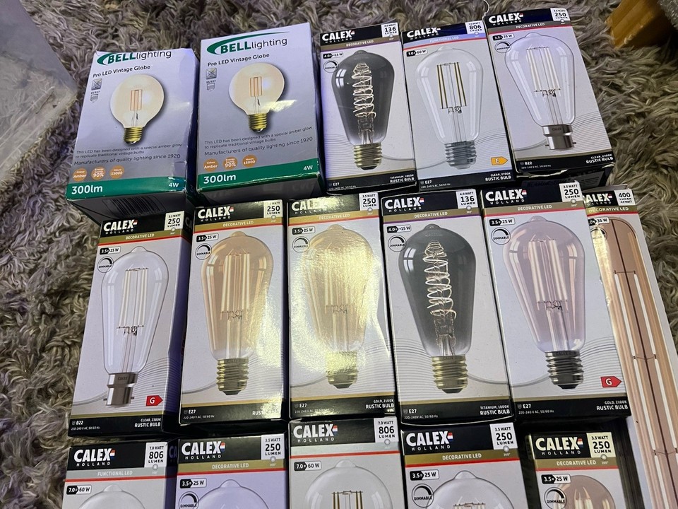 Calax Bulb Calex LED dimmable decorative bulbs E27 fitments 2 x Bell Joblot bundle ...