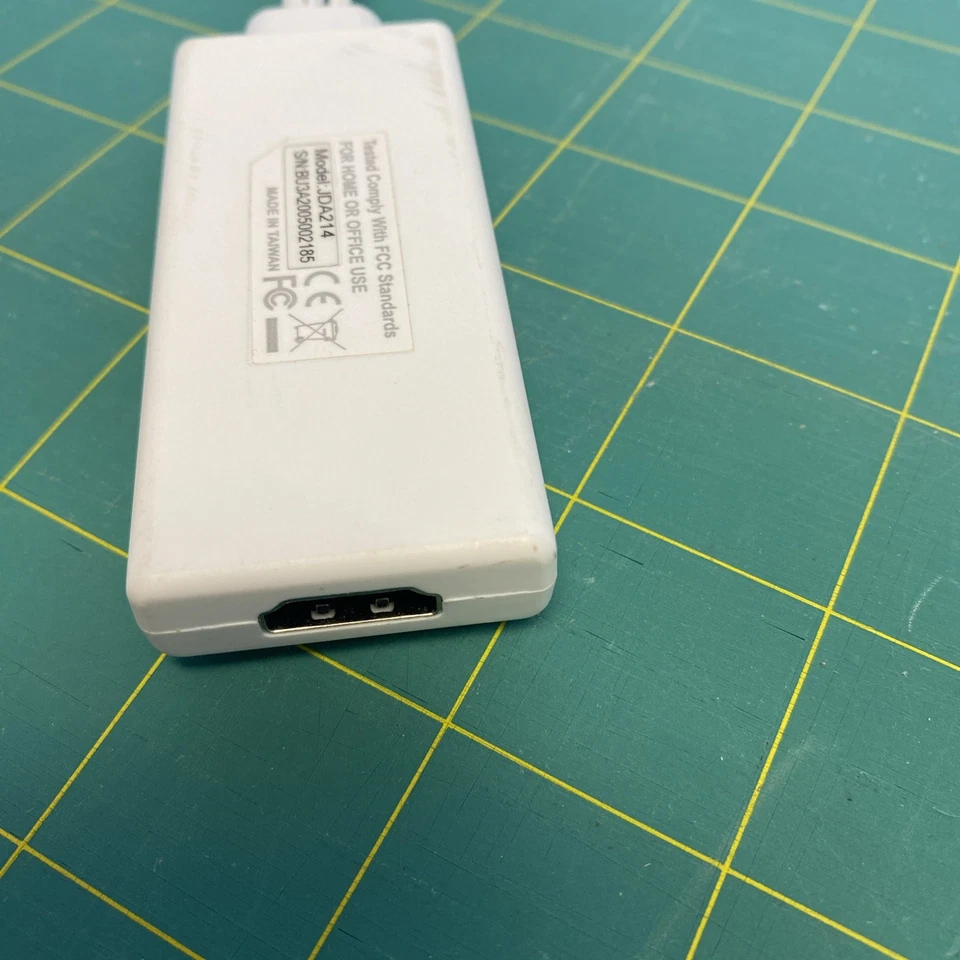 j5 Create JDA214 usb VGA To HDMI Video Audio Adapter - White - Used  - Image 3 of 4