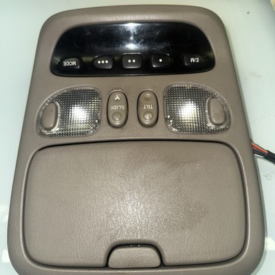 01-07 OEM Toyota Sequoia Overhead Console Dome Light Taupe Brown Tested