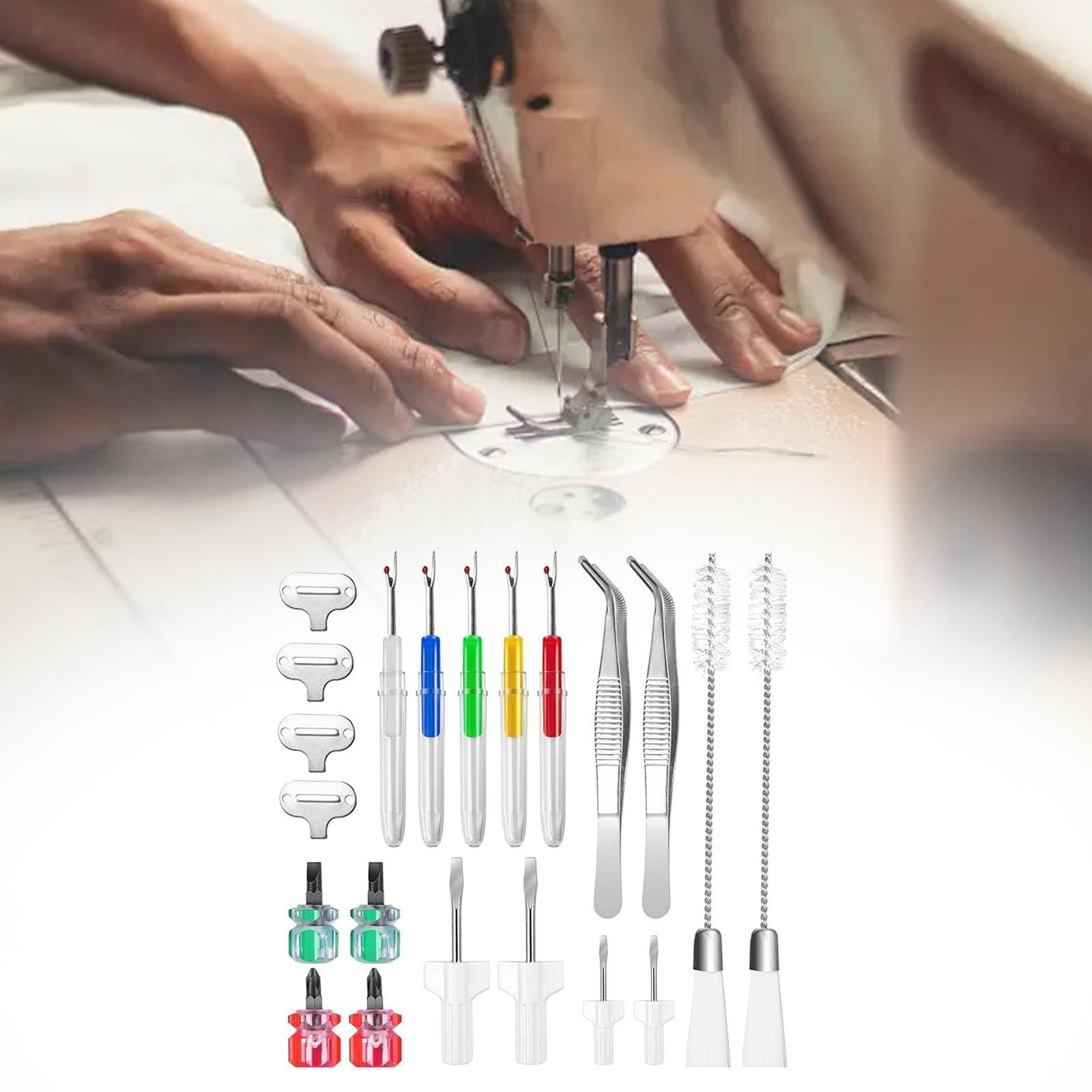 Sewing Machine Cleaning and Repair Kit with Essential Tools-image