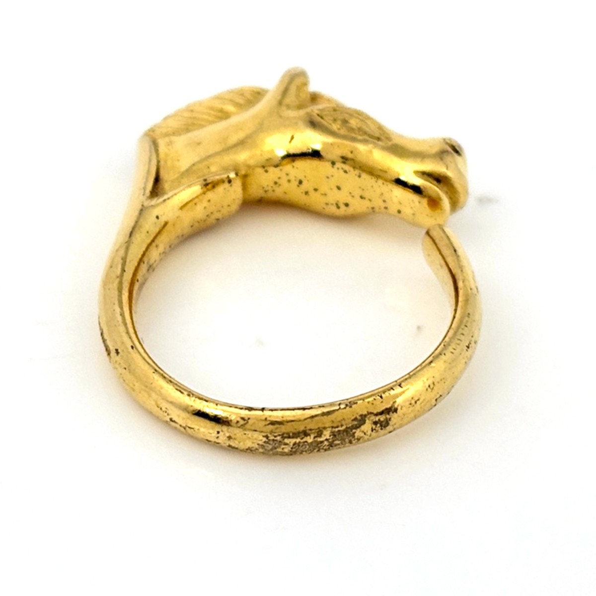 HERMES Cheval Horse Ring ring Ring Gold Plated Gold Women | eBay