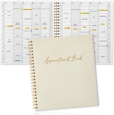 Maitys 2026 Large 5 Column Appointment Book for Salon Business, Hourly Schedule 