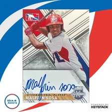 2019 Panini Elite Extra Edition Malfrin Sosa Auto #107