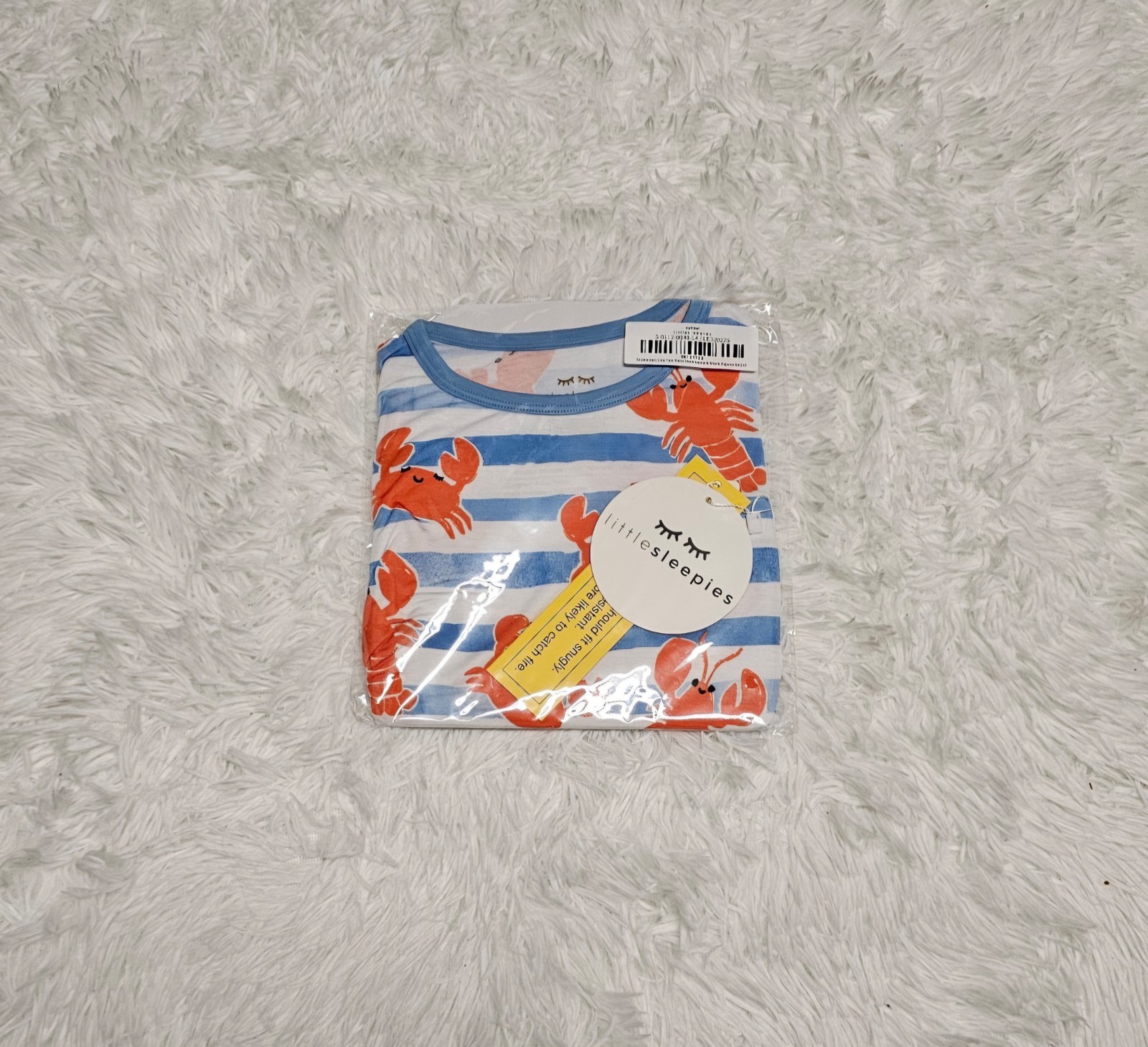 Little Sleepies CRUSTACEAN CREW LOBSTER Two Piece Shorts Pajamas 4T NIB NEW