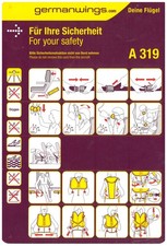 Safety Card / Germanwings / Airbus A319