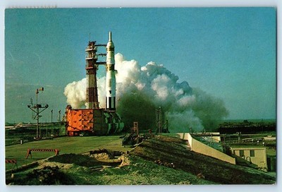 c1960 Cape Canaveral Florida FL Vintage Postcard USAF Martin Titan Launch Pad