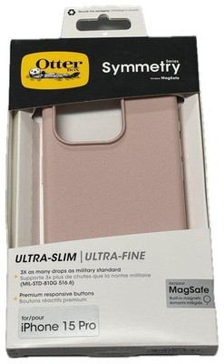 OtterBox Symmetry MagSafe Hülle iPhone 15 Pro Rosa Stoßfest & Schlank