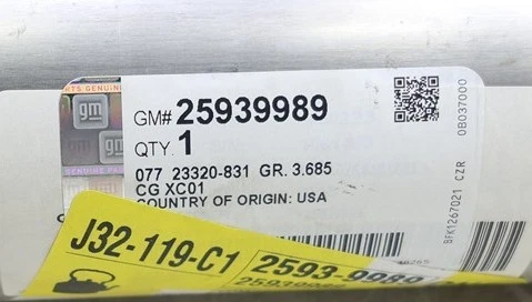 Nuevo convertidor catalítico de escape derecho OEM GM 25939989 Cadillac CTS STS SRX 08-11 Foto 3 de 4