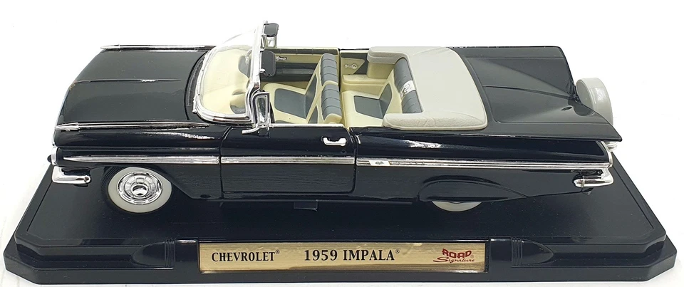Road Signature 1/18 Scale Diecast 92118 - 1959 Chevrolet Impala - Black - Image 3 of 4