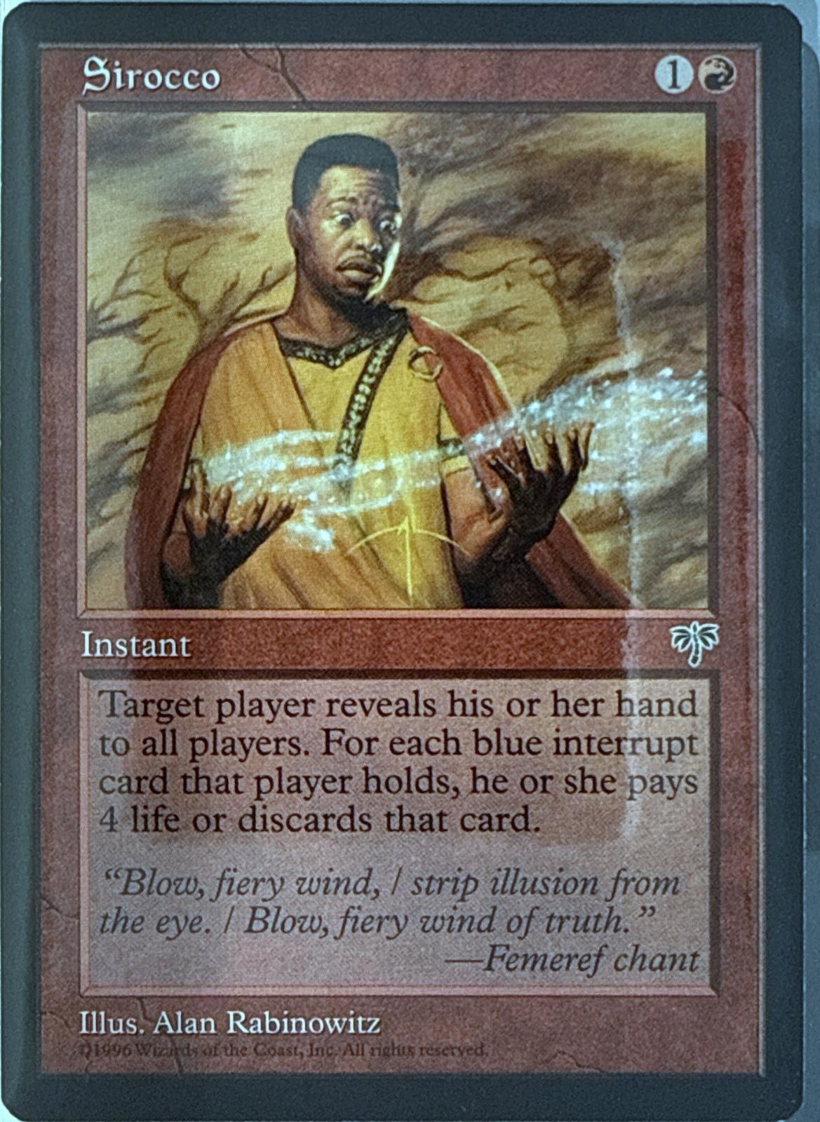 SIROCCO UNCOMMON MIRAGE MAGIC: THE GATHERING NM/M