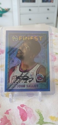 1995-96 Topps Finest Refractor John Salley NBA Basketball Trading Card