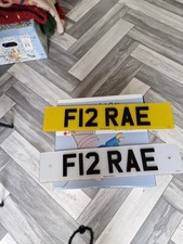 Cherished number on retention with plates F12 RAE