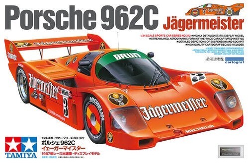 Tamiya 1:24 Porsche 962C Jägermeister Plastic Model Kit - Image 11