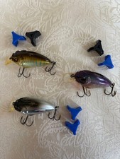 Megabass Cyclone SR-X Set of 3 Used Fishing Lures with Rusty Hooks